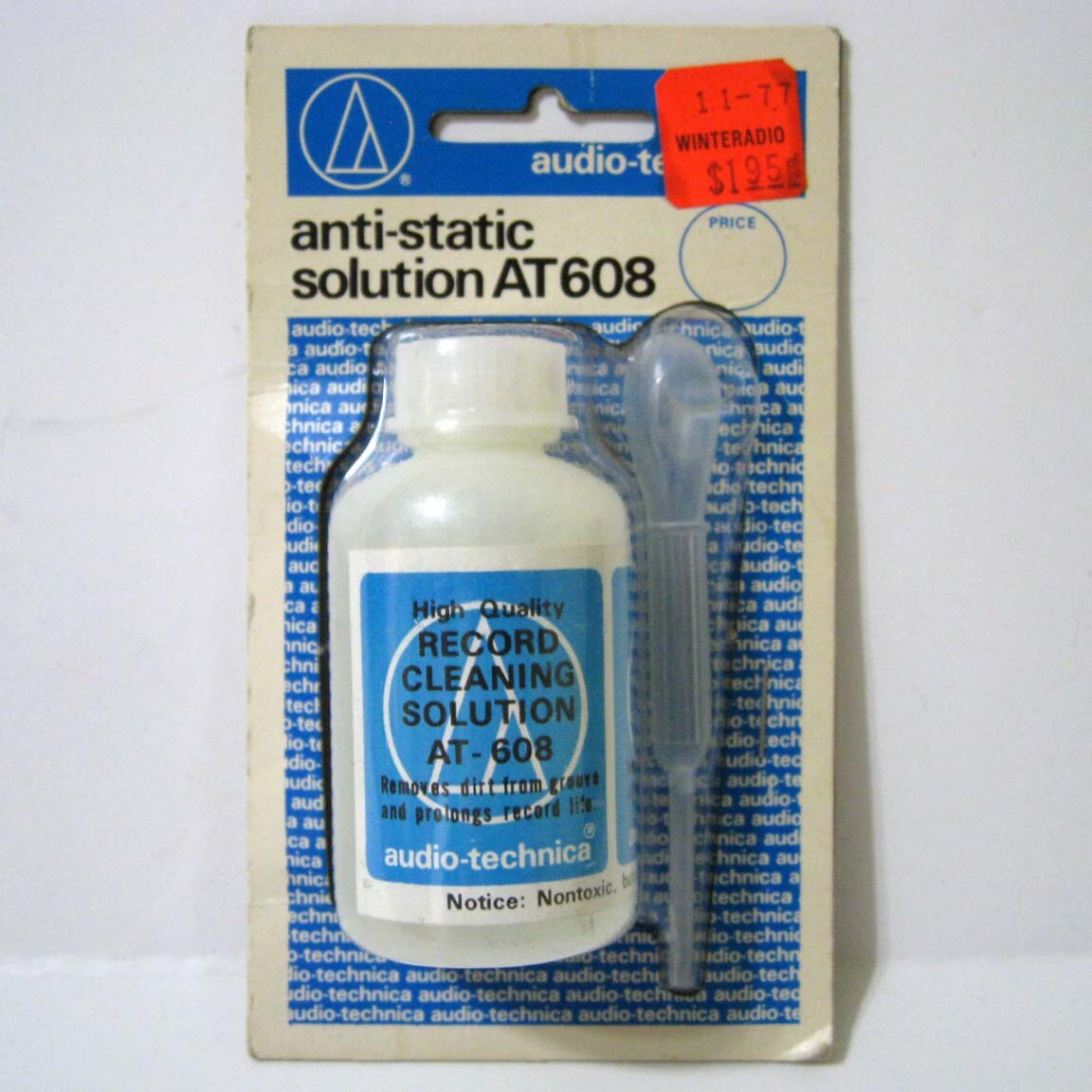 Audio Technica ® AT608 Anti Static Disc Record Cleaner Solution
