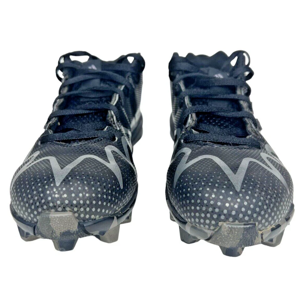 ADIDAS Freak Spark MD Football Cleats Youth Size 2.5 Black And Silver - Image 3 of 4