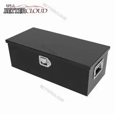 30"X13"X10" Truck Bed Tool Box Heavy Duty Steel Trailer Box Pickup Chest Toolbox