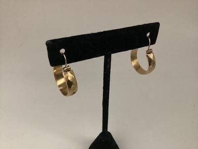 VTG Wells 14k Yellow Gold Filled G.F. Hoop Earrings with Solid 14K Gold Wires