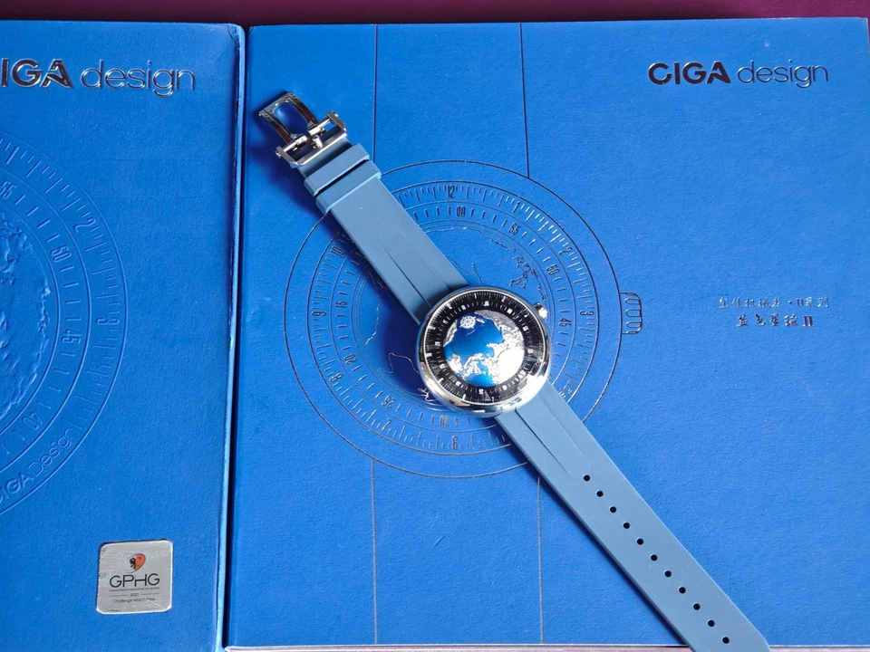 (TITANIUM) CIGA design Blue Planet II Gen 2 Lumed Dial GPHG Award, EU Warehouse - Bild 3 von 4