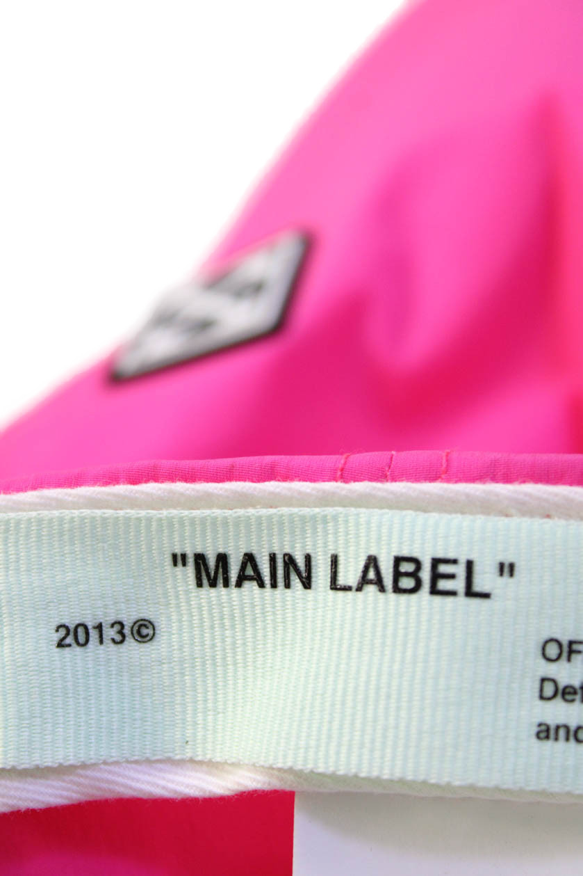 Off White Womens Solid Adjustable Baseball Cap Pi… - image 12