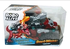 Zuru Robo Alive Dino Wars Mega-Rex Battling T-Rex W/Armor, Weapons, Lights.