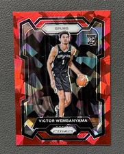 2023-24 Panini Prizm Victor Wembanyama RC Red Ice #136 San Antonio Spurs