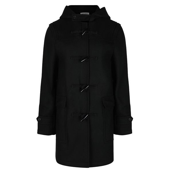 Cappotto uomo Saint Laurent classico doppio lana nero 39473347
