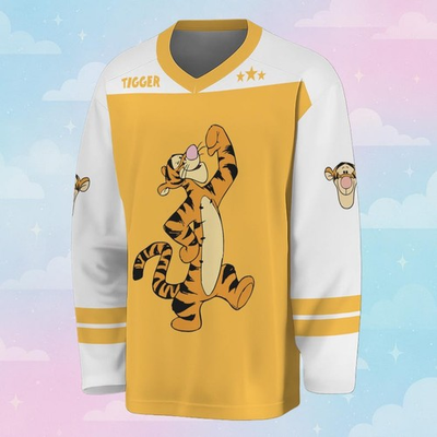 #ad #ad Personalized Never Too Old For Tigger Winnie The Pooh Character Hockey Jersey $32.40