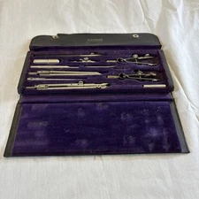 Vintage Dietzgen Drafting Tool Set 968 K 11pc w/Case Germany