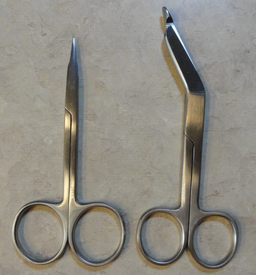 Henry Schein Alemania Acero Inoxidable 104-9639 Tenotomía Tijeras 104-8240 Vendaje Foto 3 de 4