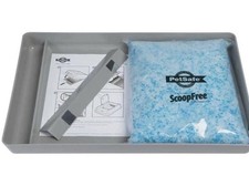 PetSafe Cat Litter Tray Box ScoopFree Self Cleaning Blue Non Clumping Crystal