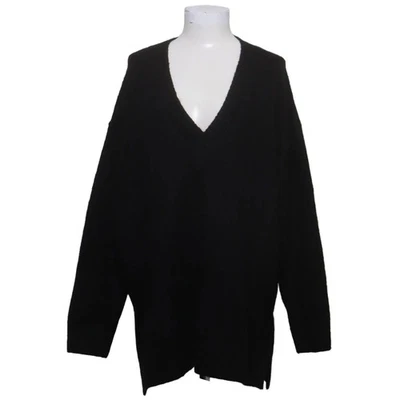Zara, pull en tricot, taille : M, noir, acrylique/polyamide/polyester #70 m - Photo 1/4