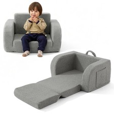 Kids Couch 2-in-1 Toddler Chairs Comfy 1-3 Years Old, Couches That Fold Out
