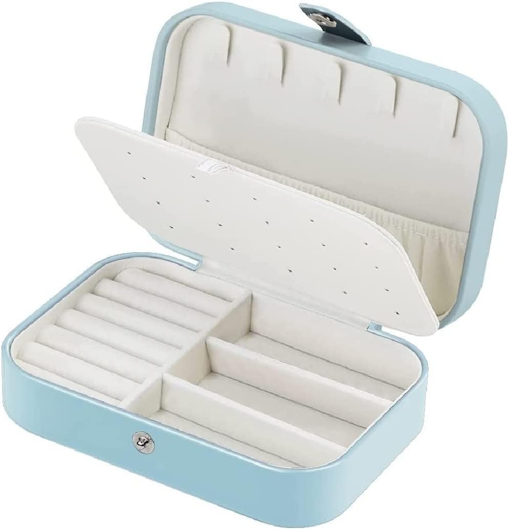 Jewellery Box Small Travel Jewellery Organiser Case for Rings Earrings Necklace