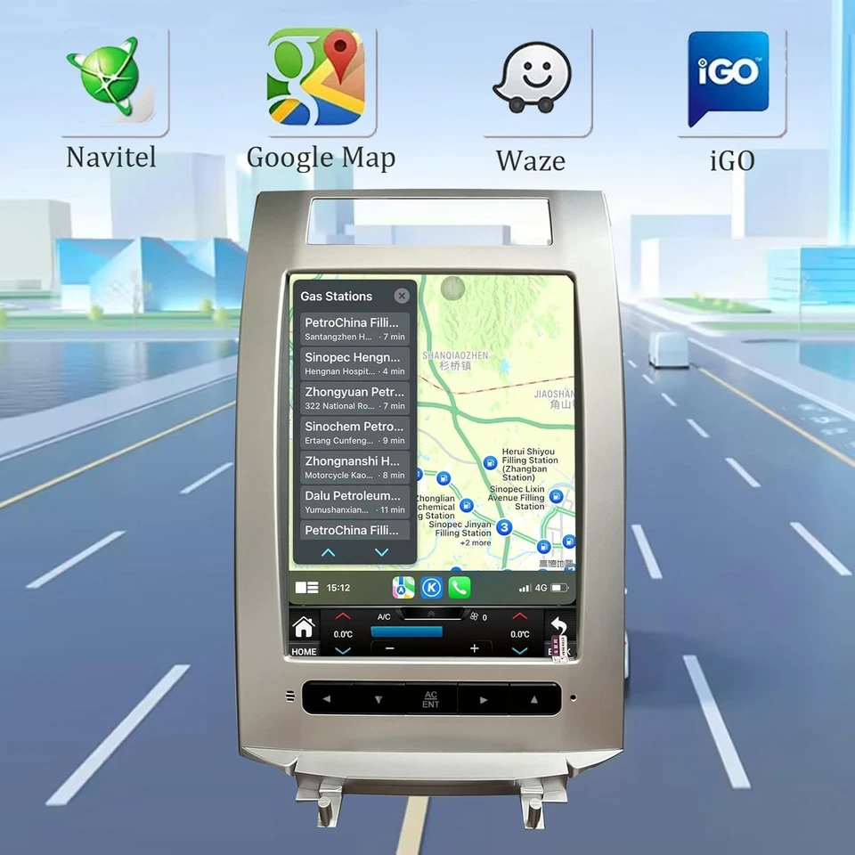 Android 13 4+32 Coche Radios GPS Navegación Carplay Estéreo para Acura RL 2004-2012 Foto 3 de 4