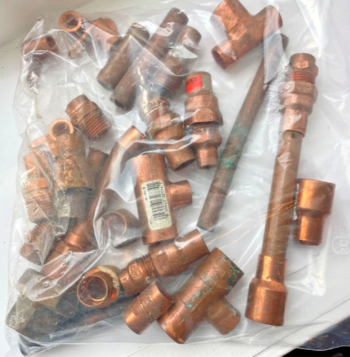 Vintage Mixed Lot Copper Sweat Fittings T's 1980โs 90s Unions etc Sweat/Solder