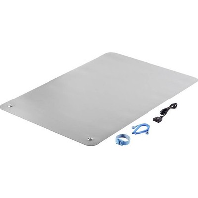 TRU COMPONENTS ESD-Tischmatten-Set Grau (L x B x H) 900 x 610 x 2 mm inkl.
