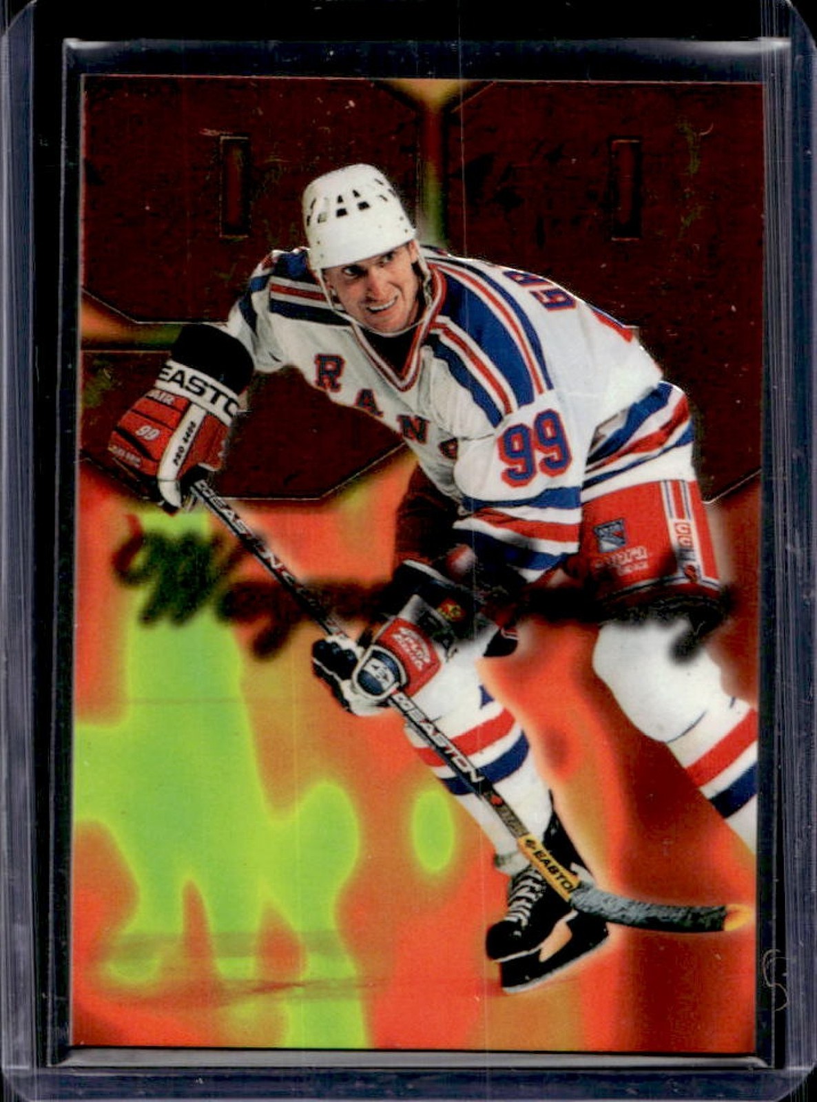 1996-97 Fleer Flair Wayne Gretzky Hot Numbers #4 Rangers