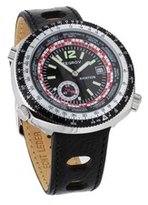 Tegrov Worldtimer Aviation Automatic Watch Bl...