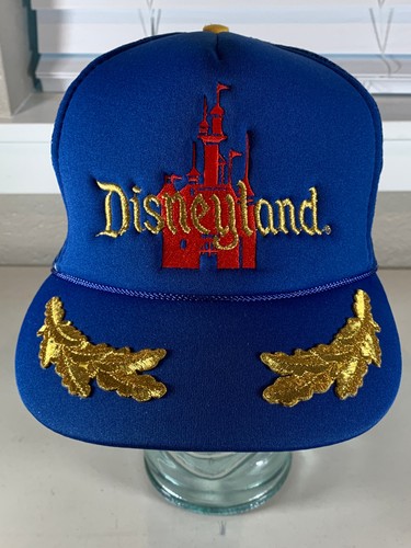 Vintage Disneyland Trucker Hat Walt Disney Productions Blue Mesh Rope ...