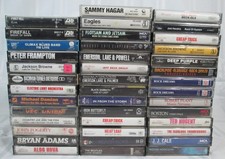 Lot of Classic Rock Cassettes ELO The Beatles Hendrix Yes Clapton Nugent Boston