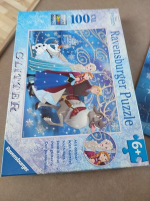 Disney Frozen: Glitzernder Schnee. Glitter Puzzle 100 Teile XLL (2016, Game)