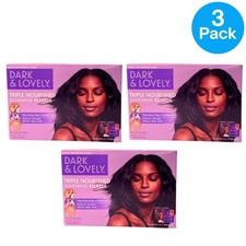 Dark  Lovely Triple Nourished Relaxer Kit 3 Pack No Lye