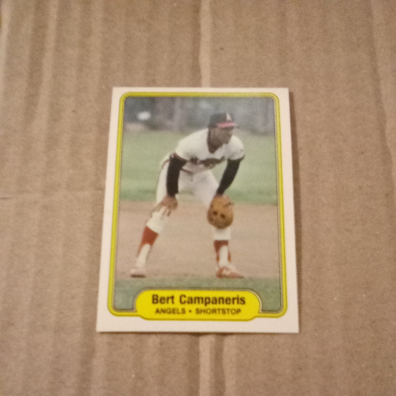 1982 Fleer #454 Bert Campaneris California Angels