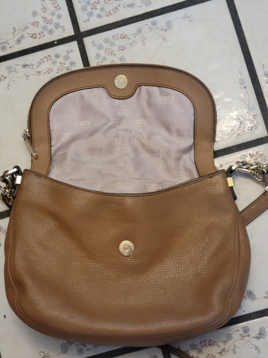 MICHAEL KORS Shoulder Bag Handbag Purse 1974222 Brown Pebbled
