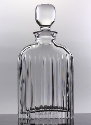 Vintage Atlantis Sonnet Pattern Crystal Whiskey Decanter With Stopper 1970's