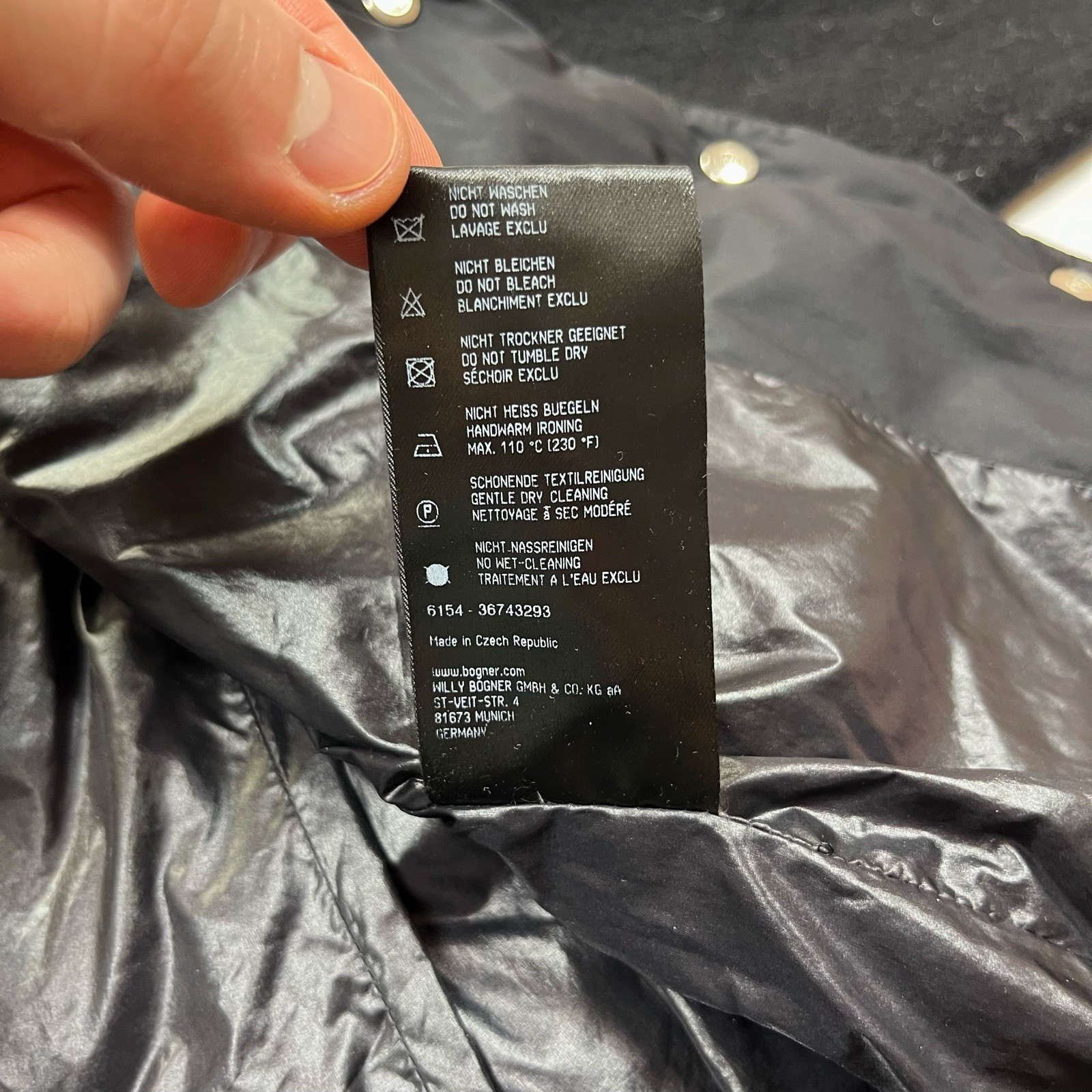 Bogner Lightweight Down Jacket With Wool Sleeves … - image 12