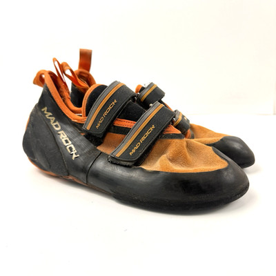 Mad Rock Climbing Shoes Mens 9 Flash 2.0 Orange Climb Bouldering Gym Outdoors
