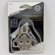 Sunlite Alloy 3-Bolt Look to SPD MTB Cleat Adapters for Cycling Shoes