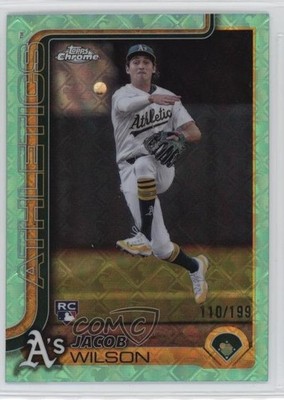 2025 Chrome Logofractor Edition Aqua Refractor /199 Jacob Wilson Rookie RC 06l3