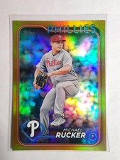 2024 Topps Update Series - Michael Rucker #US140 Gold Rainbow Foil