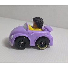 Fisher-Price Little People Wheelies Purple Convertible Car 2019 Girl Fisher-Price Little People Wheelies Purple Convertible Car 2019 Girl - Image 1