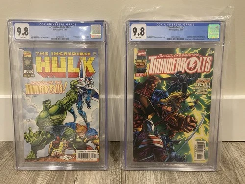 INCREDIBLE HULK #449 CGC 9.8 & Thunderbolts #1 CGC 9.8