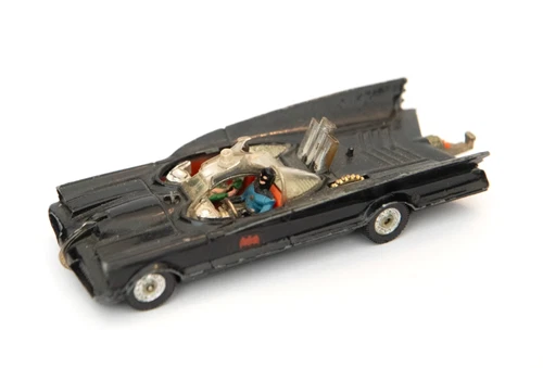 Vintage Original Corgi 267 Batman Batmobile Clear Glass / Screen + Figures