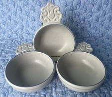 Pfaltzgraff Yorktowne Individual Open Soup Servers 5” Set of 3