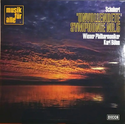 LP Wiener Philharmoniker , Karl Böhm , Franz Schubert Unvollendete Symphoni