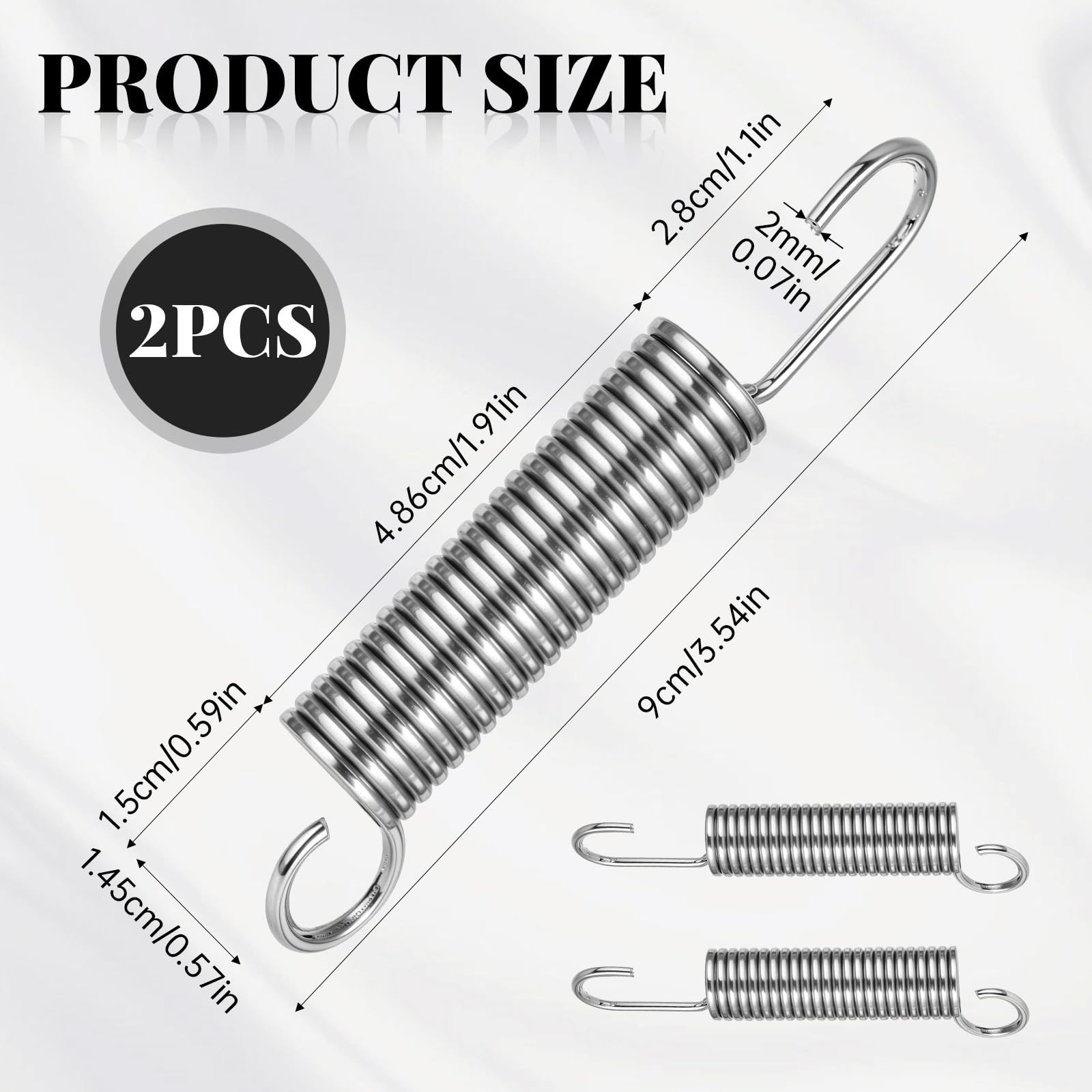 Gtziqa 3-5/8 Inch Replacement Recliner Chair Mechanism Furniture Tension Spri...