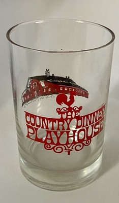 Country Dinner Playhouse Theatre Dallas Texas Vintage Glass Tumbler 14 Oz 1970s