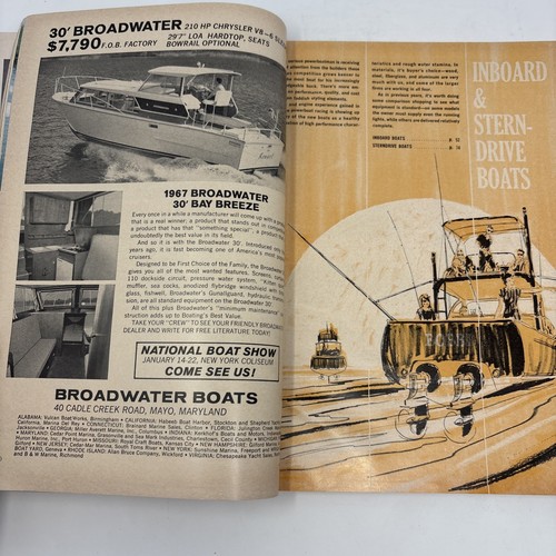 POPULAR BOATING Magazine Vintage Mag JAN 1967 Boat Show Issue Annual Directory - Picture 8 of 10