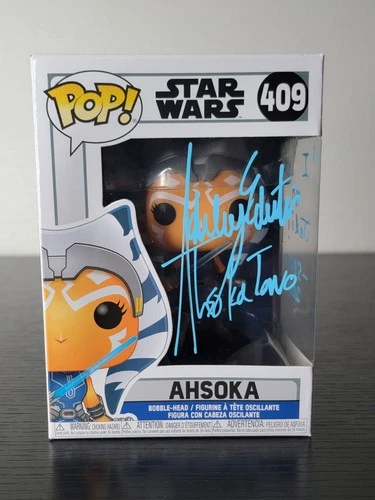 🔥Funko Pop! Star Wars: Ahsoka #409 Signed By Ashley Eckstein No Coa🔥