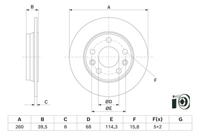 Bosch 0 986 479 H69 TARCZA HAM. RENAULT T. ZOE 19- für RENAULT