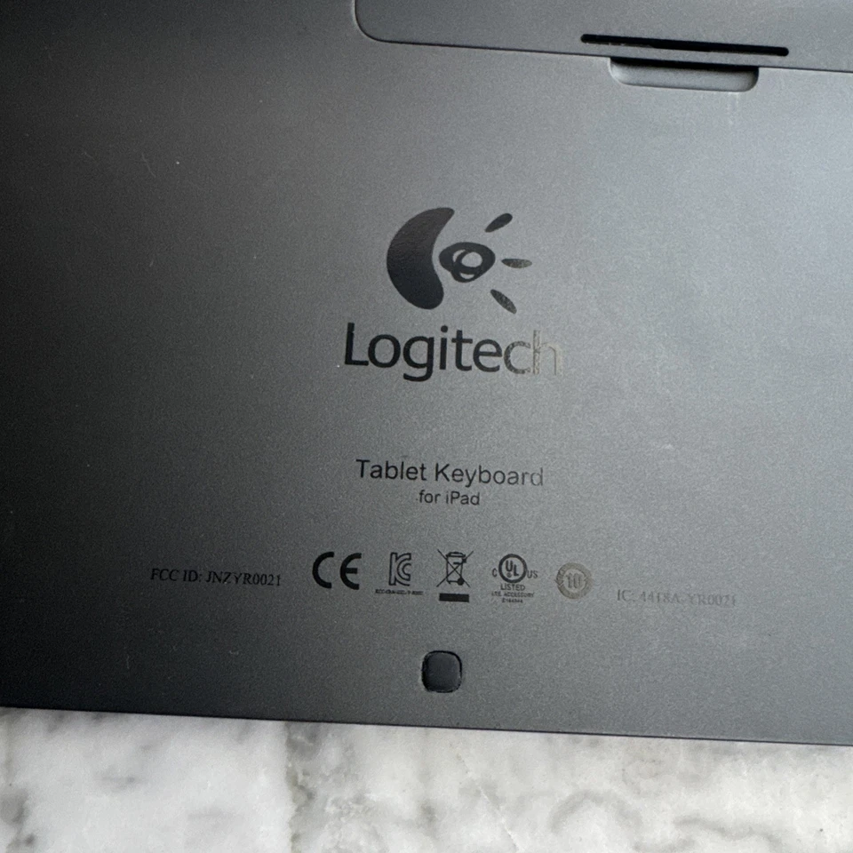 Teclado Tablet Logitech Para iPad Y-R0034 Teclado Bluetooth Negro Azul PROBADO Foto 3 de 3