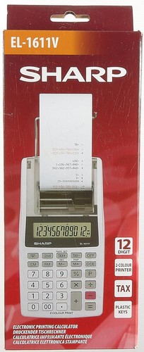 Sharp EL-1611V 12-Digit Desktop Calculator Gray (EL1611V) - Picture 5 of 5