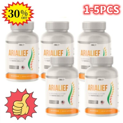 1-5er Pack AriaLief Gehirnpillen - Nervengesundheit & kognitive Unterstützung Ergänzung _UK`