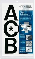 Chartpak 3-inch Black Stick-on Vinyl Letters (01070), 1 PACK
