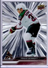 2023-24 UD Extended Series Travis Dermott Silver Outburst  Card # 507