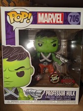 Figura pop de lujo de Marvel Professor Hulk - 705 variante Glow in the Dark Chase