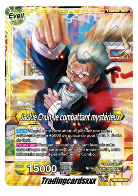 Carte Dragon Ball Super JACKIE CHUN VICTOIRE INFLEXIBLE TB2-058 SR DBZ FR NEUF
